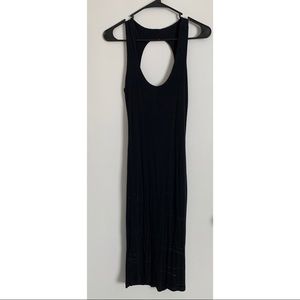 Midi open back bodycon dress
